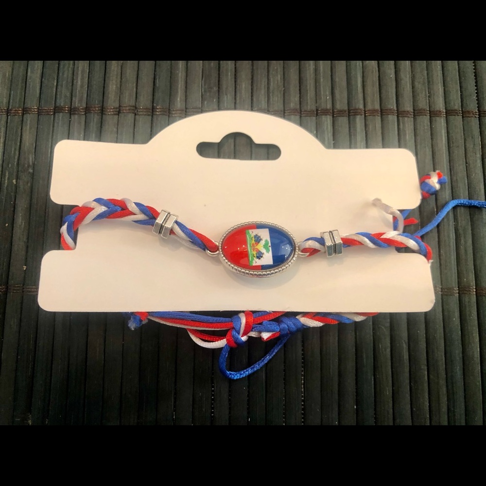 Haiti Flag Bracelet